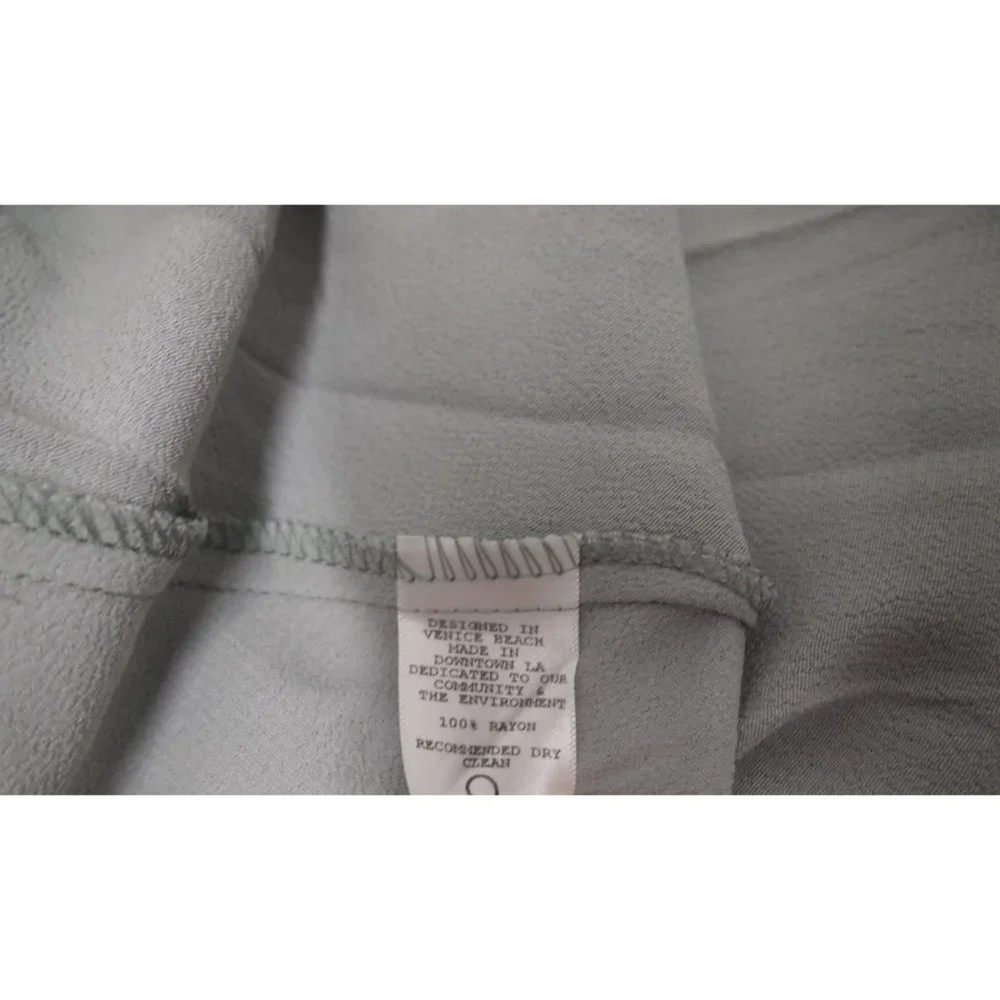 Flynn Skye Womens Dress M Mini Lace Up Back Skater Grey Made in USA Short Sleeve - Picture 5 of 5